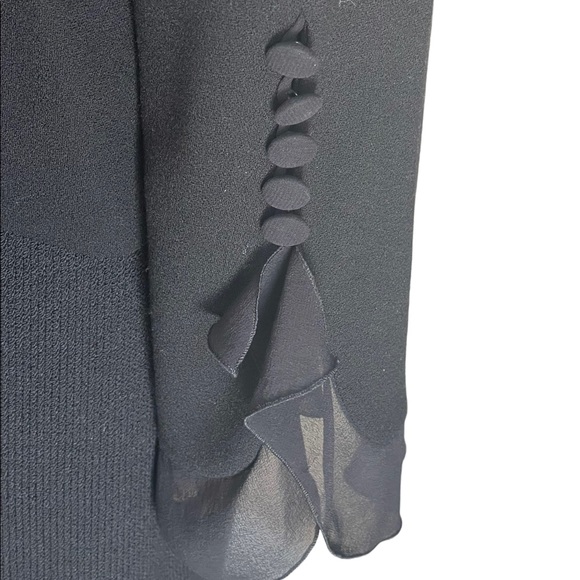 New! Escada Couture ruffle black blazer/jacket size 46 aprox. XL - Picture 8 of 15